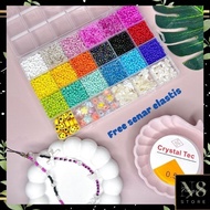 DIY Complete DIY Bead Set Aesthetic Bracelet Ring Necklace /Starterpack umkm bead bead/ Bead Jewelry