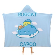 Bugcat Capoo Wearable Hooded Blanket for Adults - Super Soft Warm Cozy Plush Flannel Fleece Hoodie T