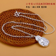 S999 Sterling Silver Amitabha Pendant