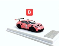 TSAI模型車販賣鋪 現貨賣場 1/64 Porsche 911 992 GT3 RS Pink pig