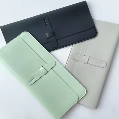 Dustproof Wireless Keyboard Sleeve Anti-Shock PU Leather Keypad Pouch Ultra Slim Portable Protective