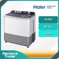 HAIER 10.5KG SEMI AUTO SERIES WASHING MACHINE HWM105-M186 - MESIN BASUH