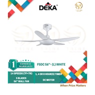 DEKA KRONOS CEILING FAN WITH REMOTE CONTROL F5DC (56 INCH) F5DC BABY (46 INCH) / WITH LED LIGHT F5DC