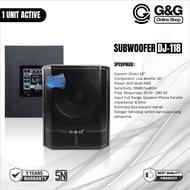 Subwoofer Passive Aktif 15 18 Inch Original Type DJ 115-118 Super Bass 800watt Garansi Resmi | G&G