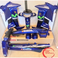 (100% ORIGINAL HLY) YAMAHA Y125 Y125ZR COVER SET BODY COVER SET BIRU MOVISTAR / MOVISTAR BIRU / MOVI