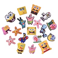 Crocs Jibbitz Pins New Cute SpongeBob SquarePants DIY Shoes Charm Button/洞洞鞋配件鞋飾鞋花智必星