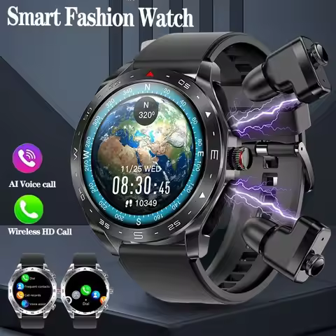 T95 Smart Watches 2 in 1 With Earbuds HIFI Earbuds SmartWatch With Speaker Tracker Music Heart Rate
