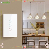MOLIHA Touch Switch Manuel Touch 1/2/3 Gang 1 Way White Light Switch