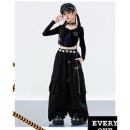 Kids Dance Outfit Hip Hop Shirt Hiphop Costume Kids Crop Top Girl Jazz Dance Costume Kids Catwalk Pe