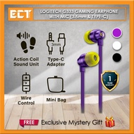 Logitech G333 Gaming Earphone with Mic (3.5mm & Type-C) - (Black, White, Purple)