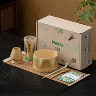 7-piece Bamboo Matcha Tea Set Matcha Brewing Bowl Japanese Matcha Tea Set Matcha Tea Tool Set Tea Wh