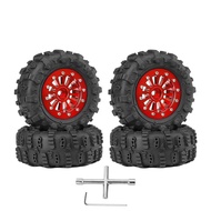 4pcs 65mm 1.3" Metal Beadlock Wheel Tire Set for 1/18 1/24 RC Crawler Car TRX4M SCX24 AX24 FCX24 Upg