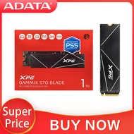 ต้นฉบับ ADATA XPG GAMMIX S70ใบมีด SSD 1TB 2TB ฮาร์ดไดรฟ์ดิสก์แบบแข็งภายใน M.2 2280 Pcle Gen4x4สำหรับโน็คบุคตั้งโต๊ะ SSD