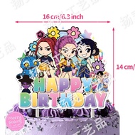 ป้ายปักเค้ก Demon Hunters ป้ายปักคัพเค้ก K-Pop Demon Hunters