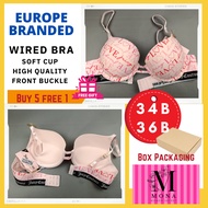 MONA Bra Wired Push Up Branded Bra Besi Size 34B/36B/75B/80B Bra Berdawai Coli Wanita Cantik 钢圈内衣