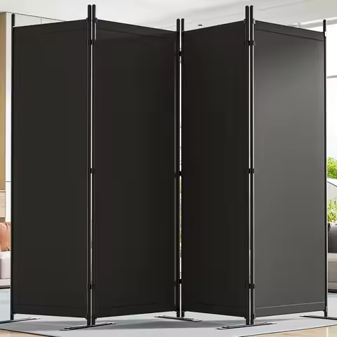 Room Divider 6FT Tall Folding Privacy Partition Screen, 88'' W Portable Wall Divider for Room Separa