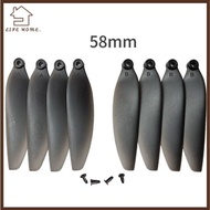 YELGIRL Remote Control Drone Parts, Black Plastic Folding Propeller Blades, Universal 58mm/66mm Quad