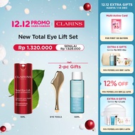[Clarins Set] Total Eye Lift 15ml (Krim Mata) Gratis 2 Hadiah - krim mata (eye cream) anti aging / a