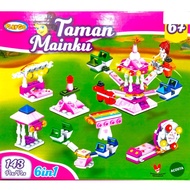 Toy BLOCK Girls Girls Playground 6 IN 1 Creative Educational BRICK BLOCK Stacking BLOCK