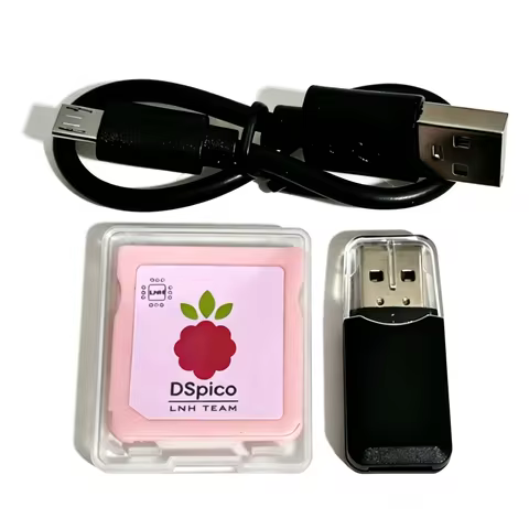 New DSpico Game Reader Cart Injection Molded Pink Case with RP2040 MCU DS Mode & Pico Launcher For N