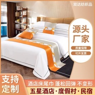 Tuala Tepi Katil Gaya Nordic Fesyen Pelari Katil Hotel Tuala Tersuai Peralatan Tempat Tidur Hotel