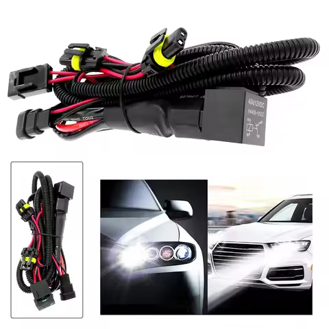 1 Pc for 9005 9006 H1 H13 H7 H8 H9 H11 Xenon HID Wire Harenss Wire Light Controller Adapter Plugs La