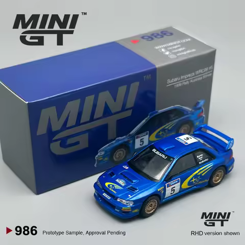 MINIGT 986 Subaru Impreza WRC99 1999 Rally Australia Winner #5 Australia exclusive Metal Blue 1:64 a