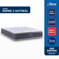 Vono INSPIRE 2 Mattress (12.5 inch), 1200 Pocketed Intalok Spring, Tilam Size (King, Queen, Super Si