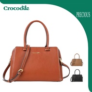 Crocodile RHUZ-02 Structured Top Handle Bag - Women Elegant Work Handbag I Classic Office Tote