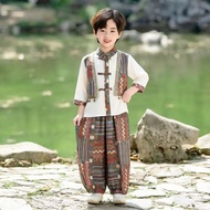 New Style Children's Hanfu Ethnic Style Strong Ethnic Tsunder Ethnic Minority Ethnic Dance Performan