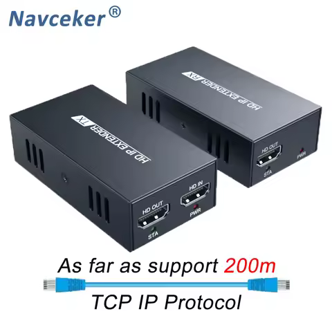 ZY-DT236 HDBitT IP HDMI Extender 200m Over UTP/STP CAT5 CAT5e CAT6 Extender HDMI With IR LAN Network
