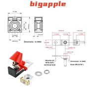【BMSG】 30A-300A Battery Terminal Mount MRBF Fuse Blo Kit 58V With Single Stud 5/16" Marine Rated Bat