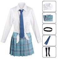 Anime MARIN Kitagawa Trang Phục Cosplay Áo sơ mi váy xếp ly Tie trường đồng phục JK Bộ váy