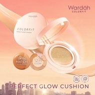 Wardah Colorfit Perfect Glow Cushion SPF 33 PA++ | BB CC DD Cream/Alas Bedak/Foundation/Liquid/Compa