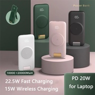 7atw 20000mAh Power Bank Qi Wireless Charger PoverBank for 14 22.5W Fast Charging Powerbank with Mobile Phone HolderPower Banks
