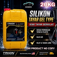 Tyre Wax Silicone Gel Shine 20KG Tyre Kilat Tyre Silicone Plastic Restore Hitam 20KG Car Wash