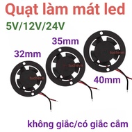 5V 12V 24V led cooling fan, 32mm 35mm 40mm DC mini round radiator fan