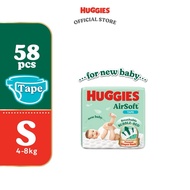 Huggies Air Soft Tape - Size S (58's)