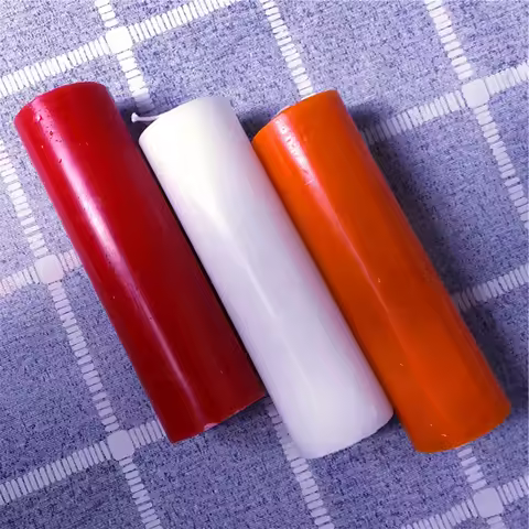 Pillar Candles - 60 Long Burning Hours Candle, 17x4.9cm Dripless Candle - Perfect for Wedding Candle
