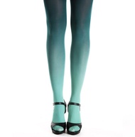 藍綠漸層色褲襪