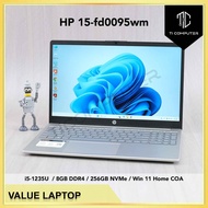 HP 15-fd0095wm 15.6 Inch Intel i5-1235U 8GB RAM 256GB NVMe SSD Win 11 Home Refurbished Laptop