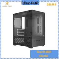 Vỏ case PC MKC05 chưa có fan – Mid‑Tower M‑ATX | Thép + Kính | Hỗ trợ 5 fan VGA 280 mm | Case máy tí