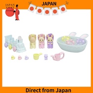 【Direct From Japan】Sylvanian Families Milk Rabbit Triplets Bath Time Set DF-22 EPOCH Authentic Japan