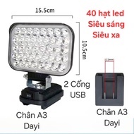 Black led lighting for Makita and Dayi A3 pins