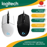 LOGITECH G102 LightSync Gaming Mouse - Black/White