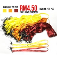 Lanyard Nylon 14 mm x 45cm Flat Clip / Badge Clip String Name Tag Name Badge ID Holder Nylon Lanyard