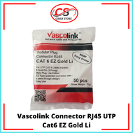 Vascolink Connector Rj45 Cat6 GOLD EZ Li isi 50pcs RJ45 Cat 6