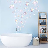 Gadpiparty Bubbles Wall Decals: Polka Dot Wall Decals Soap Bubbles Wall Bathroom Decals - Mirror Wall Stickers Set Ocean Background Decor for Wall Art Nursery Bedroom Kids Playroom Decor