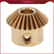 [Lohobby] 0.5 Modulus Bevel Gear in Brass, Diameter of 25mm, Hole Range: 3 to 5mm