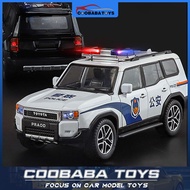 CBB 1:24 Toyota Prado LC250 Police Car Alloy Diecast Car Model Toy For Kids Boys Adults Collection F